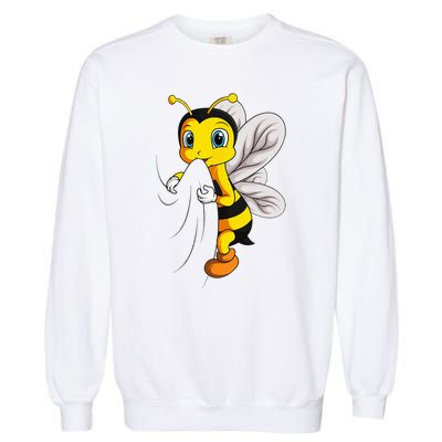 Bee Bumble Bee Garment-Dyed Sweatshirt