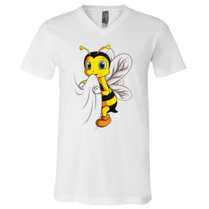 Bee Bumble Bee V-Neck T-Shirt