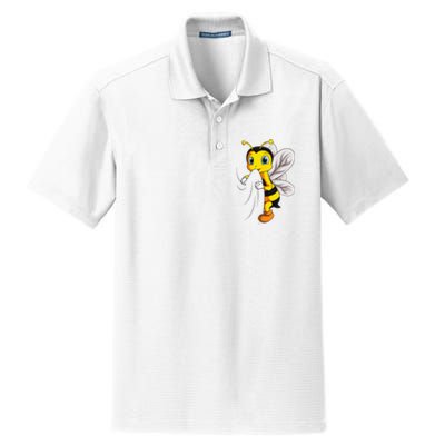 Bee Bumble Bee Dry Zone Grid Polo