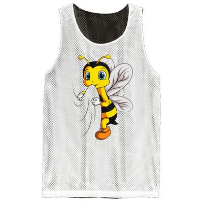 Bee Bumble Bee Mesh Reversible Basketball Jersey Tank