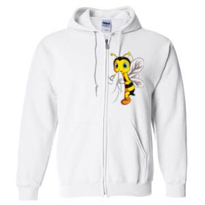 Bee Bumble Bee Full Zip Hoodie