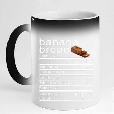 Banana Bread 11oz Black Color Changing Mug