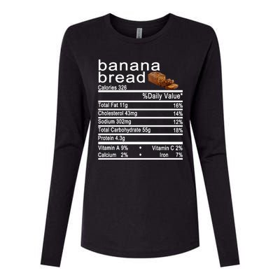 Banana Bread Womens Cotton Relaxed Long Sleeve T-Shirt