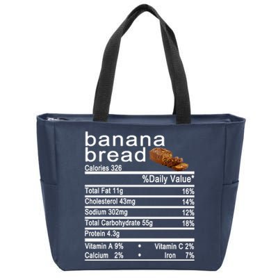 Banana Bread Zip Tote Bag