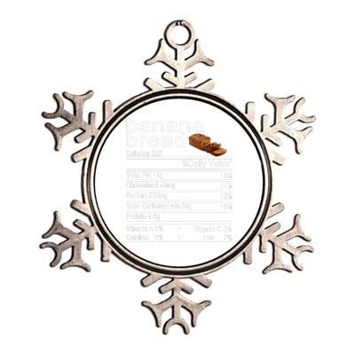 Banana Bread Metallic Star Ornament