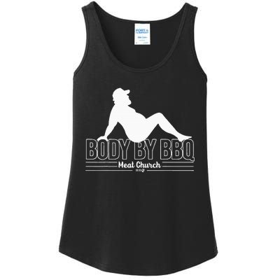 Body By Bbq Vintage Meat Church Hot Ladies Essential Tank