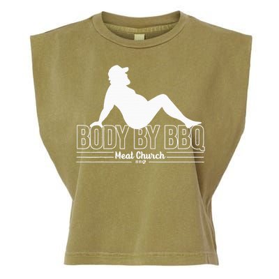 Body By Bbq Vintage Meat Church Hot Garment-Dyed Women's Muscle Tee