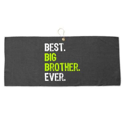 Best Big Brother Ever Teenager Older Sibling For Boys Large Microfiber Waffle Golf Towel