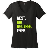 Best Big Brother Ever Teenager Older Sibling For Boys Women's V-Neck T-Shirt