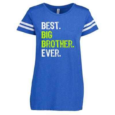 Best Big Brother Ever Teenager Older Sibling For Boys Enza Ladies Jersey Football T-Shirt