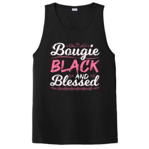 Bougie Black Blessed Dope Boujee Melanin Christmas Gift Tee Gift PosiCharge Competitor Tank