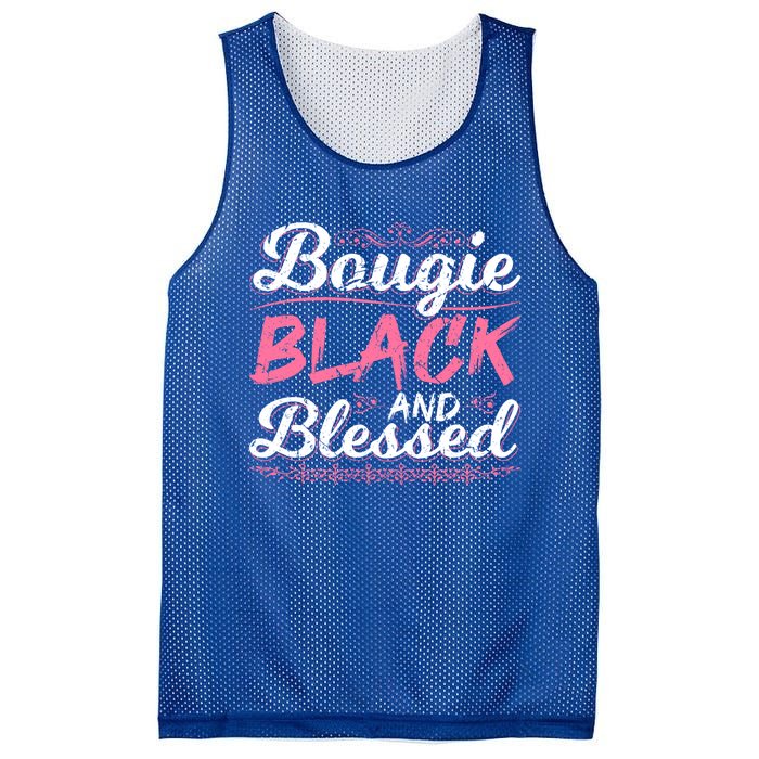 Bougie Black Blessed Dope Boujee Melanin Christmas Gift Tee Gift Mesh Reversible Basketball Jersey Tank