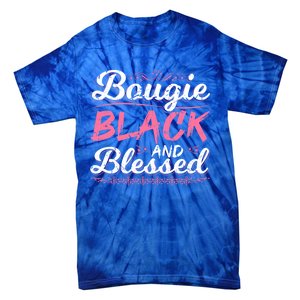 Bougie Black Blessed Dope Boujee Melanin Christmas Gift Tee Gift Tie-Dye T-Shirt