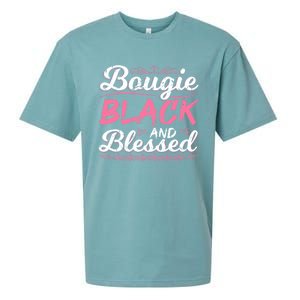 Bougie Black Blessed Dope Boujee Melanin Christmas Gift Tee Gift Sueded Cloud Jersey T-Shirt