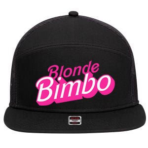 Blonde Bimbo 7 Panel Mesh Trucker Snapback Hat