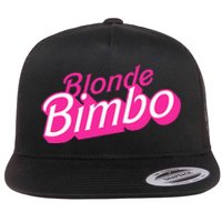 Blonde Bimbo Flat Bill Trucker Hat