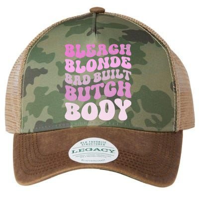 Bleach Blonde Bad Built Butch Body Legacy Tie Dye Trucker Hat