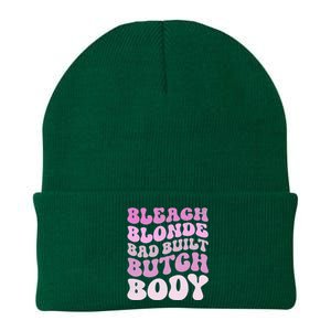 Bleach Blonde Bad Built Butch Body Knit Cap Winter Beanie