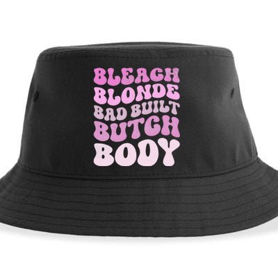 Bleach Blonde Bad Built Butch Body Sustainable Bucket Hat