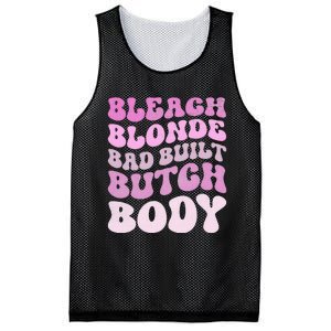 Bleach Blonde Bad Built Butch Body Mesh Reversible Basketball Jersey Tank