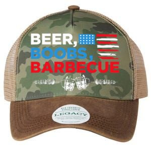 Beer Boobs Barbecue July 4th Memorial Celebration Legacy Tie Dye Trucker Hat