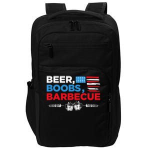 Beer Boobs Barbecue July 4th Memorial Celebration Impact Tech Backpack