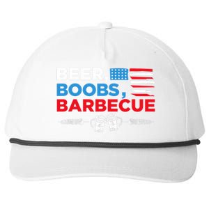 Beer Boobs Barbecue July 4th Memorial Celebration Snapback Five-Panel Rope Hat