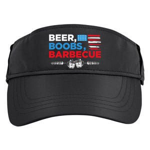 Beer Boobs Barbecue July 4th Memorial Celebration Adult Drive Performance Visor