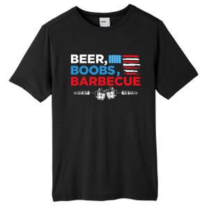 Beer Boobs Barbecue July 4th Memorial Celebration Tall Fusion ChromaSoft Performance T-Shirt