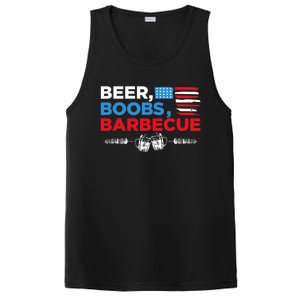 Beer Boobs Barbecue July 4th Memorial Celebration PosiCharge Competitor Tank