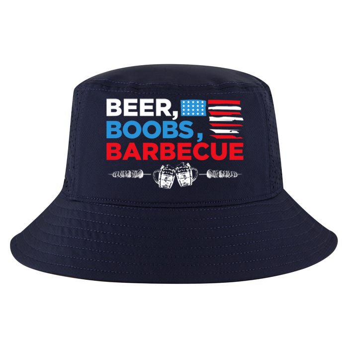 Beer Boobs Barbecue July 4th Memorial Celebration Cool Comfort Performance Bucket Hat