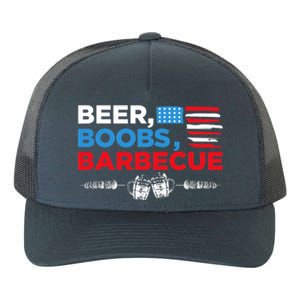 Beer Boobs Barbecue July 4th Memorial Celebration Yupoong Adult 5-Panel Trucker Hat