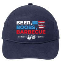 Beer Boobs Barbecue July 4th Memorial Celebration 7-Panel Snapback Hat