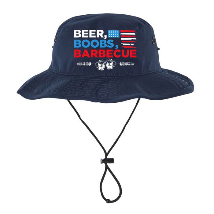 Beer Boobs Barbecue July 4th Memorial Celebration Legacy Cool Fit Booney Bucket Hat