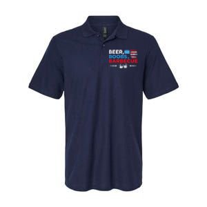 Beer Boobs Barbecue July 4th Memorial Celebration Softstyle Adult Sport Polo