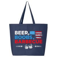 Beer Boobs Barbecue July 4th Memorial Celebration 25L Jumbo Tote