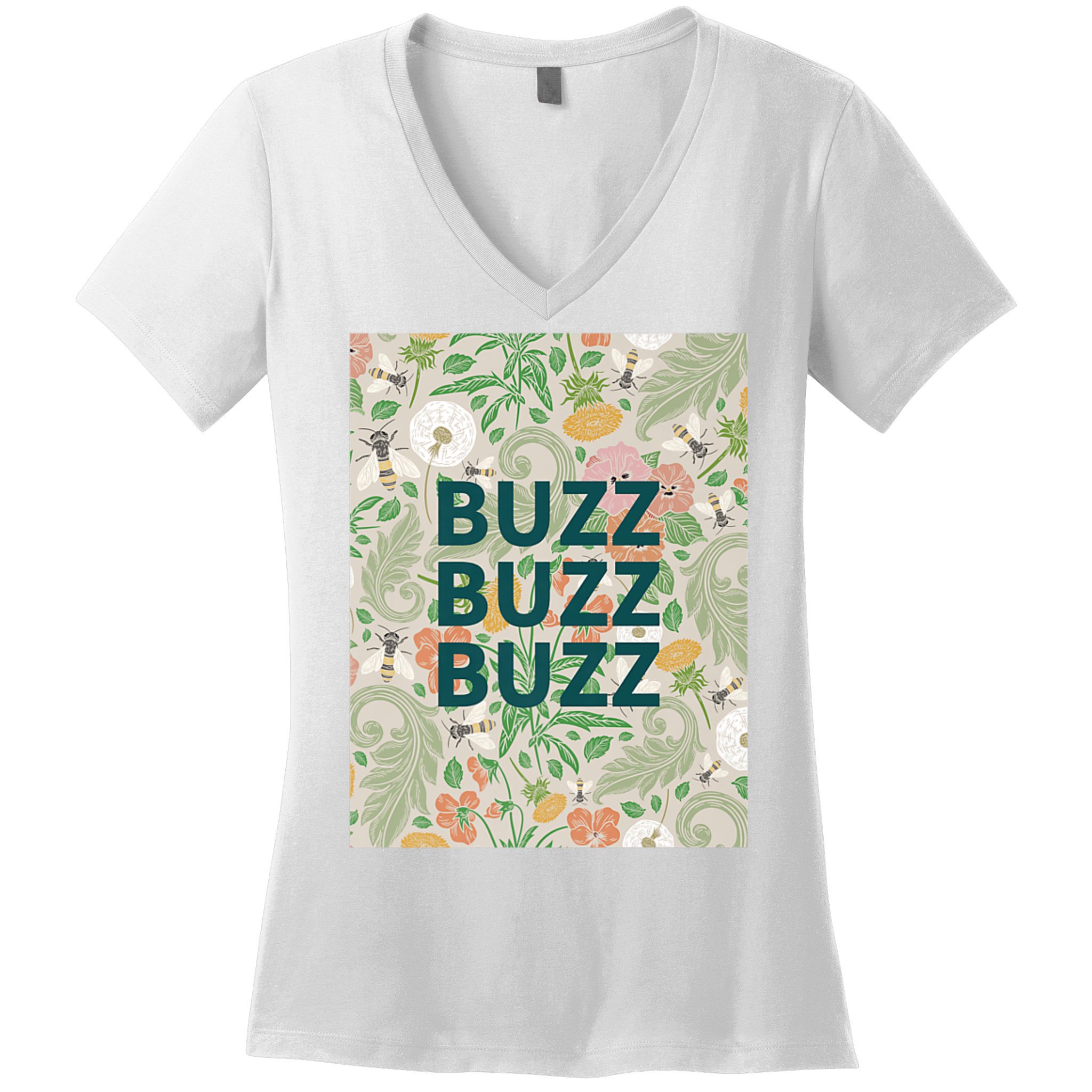 Buzz Buzz Buzz Women's V-Neck T-Shirt