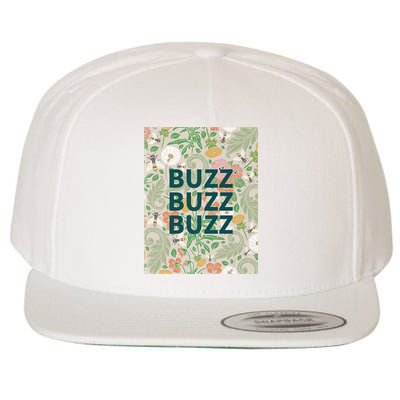 Buzz Buzz Buzz Wool Snapback Cap