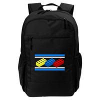 Building Bricks Blocks Master Builder Engineer Construction Daily Commute Backpack