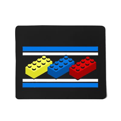 Building Bricks Blocks Master Builder Engineer Construction Mousepad