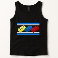 Building Bricks Blocks Master Builder Engineer Construction Tank Top
