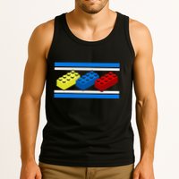 Building Bricks Blocks Master Builder Engineer Construction Tank Top
