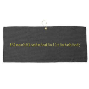 Bleach Blonde Bad Built Butch Body Large Microfiber Waffle Golf Towel