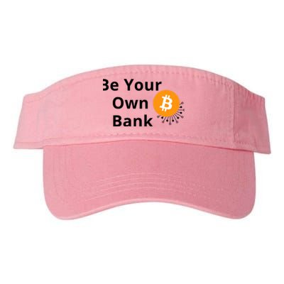 BTC Bitcoin Be Your Own Bank Crypto Valucap Bio-Washed Visor