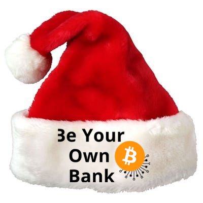 BTC Bitcoin Be Your Own Bank Crypto Premium Christmas Santa Hat