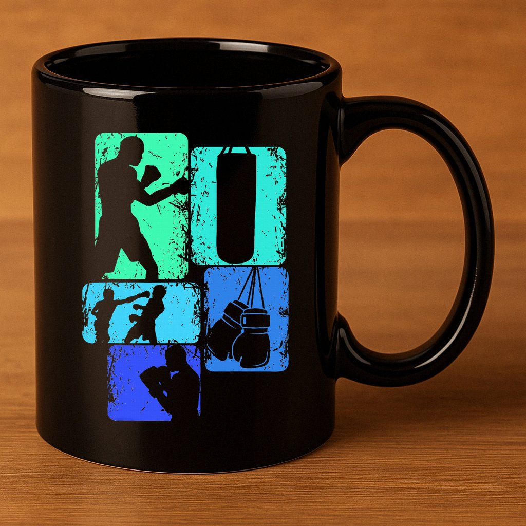 Boxer Boxing 11oz C Handle Ceramic Mug