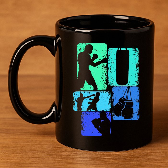 Boxer Boxing 11oz C Handle Ceramic Mug