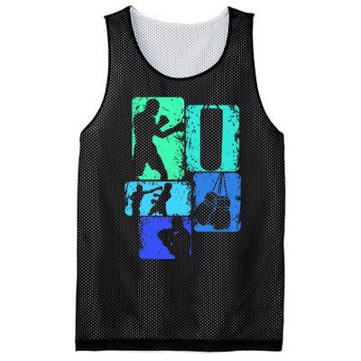 Boxer Boxing Mesh Reversible Basketball Jersey Tank