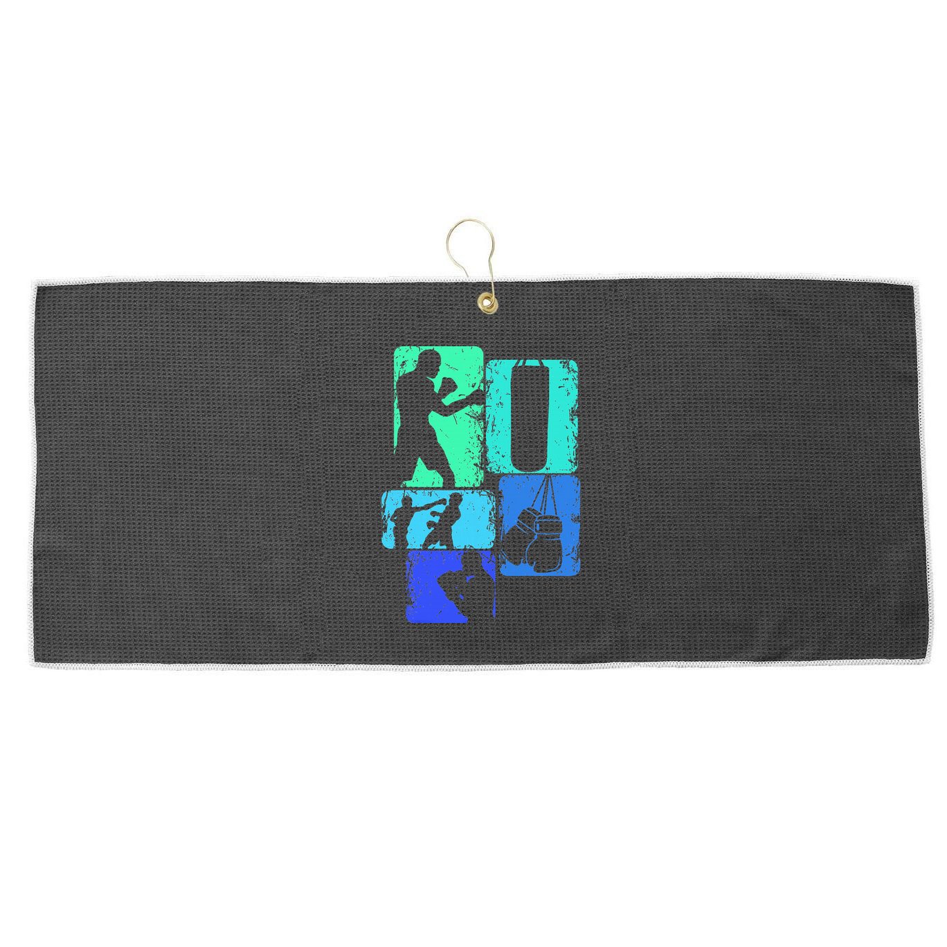 Boxer Boxing Large Microfiber Waffle Golf Towel