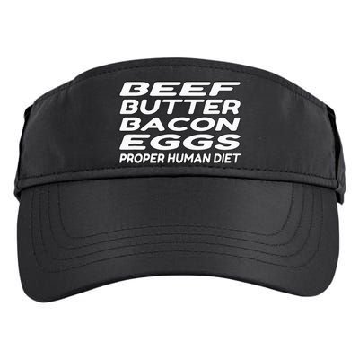 Beef Butter Bacon Eggs Carnivore Adult Drive Performance Visor